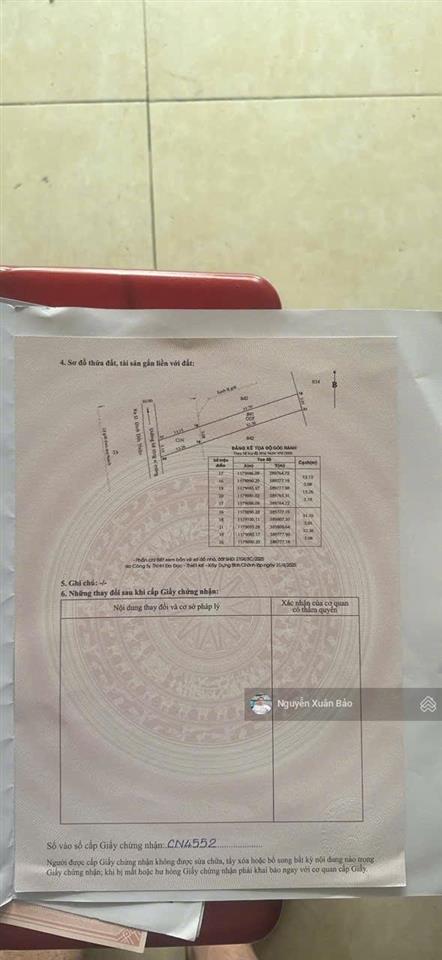 Chính chủ gửi bán rẻ 226,2m2 thổ cư hẻm đường đinh đức thiện, thổ cư 160m2. giá 3,7 tỷ