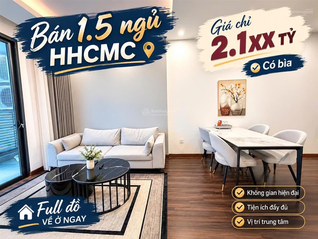 Bán hoàng huy commerce 1,5 pn full nội thất, bài trí đẹp, vào ở ngay giá bán 2,190 tỷ