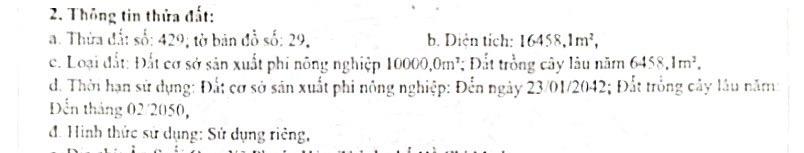 Bán đất tại xã tân phong, 54 tỷ, 16458,1 m2, giá cực chất chính chủ