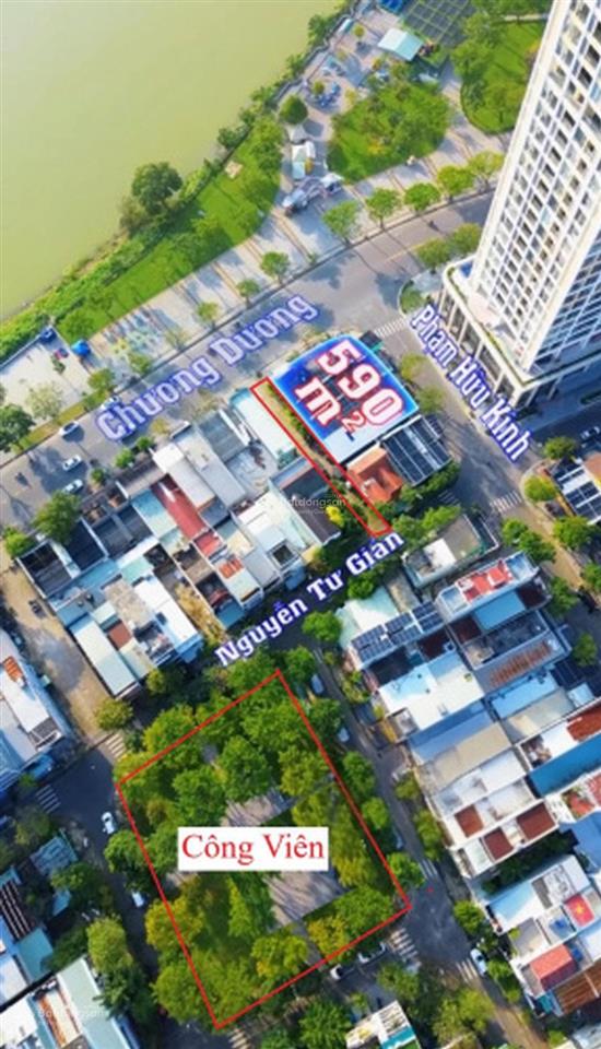 Bán lô đất góc 2 mặt tiền chương dương và phạm hữu kính vị trí đắc địa thương mại ven sông hàn