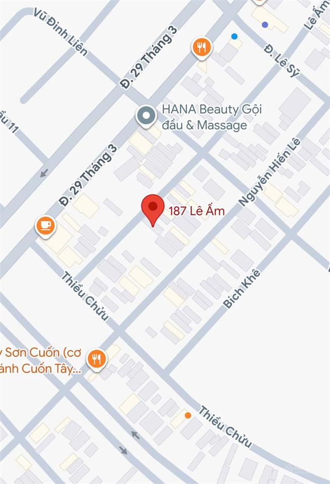 Bán đất mặt tiền đường lê ấm , hòa xuân, gần 29/3 sạch đẹp, giá chỉ 5 tỷ 4 tl