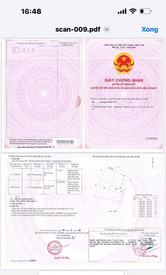 Giảm 2 tỷ, chỉ còn 4,5 tỷ đất đẹp 94m2 ngang 5m phước bình gần đỗ xuân hợp, liên phường