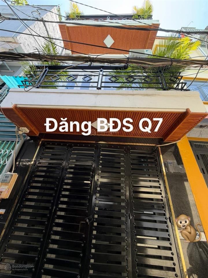 Quận 7 bán nhà 3 tầng 90m2 sàn xe hơi tới cách nhà vài bước trục bùi văn ba giá 4.86 tỷ.
