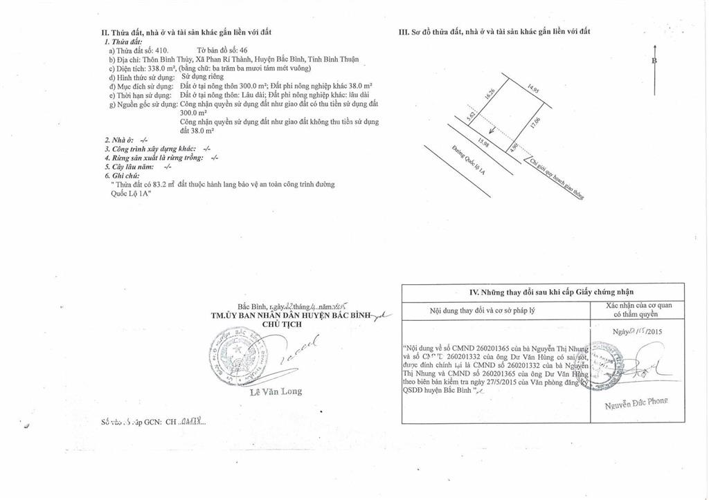 Bán đất tại quốc lộ 1a, xã phan rí thành, huyện bắc bình, giá cực chất 6,407 tỷ, 650 m2