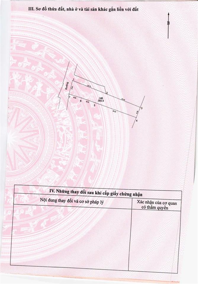 Bán lô đất rộng 305,9m2(thổ cư 134m2)tại thôn đồng vàng,xã phú mẫn, huyện quốc oai, hà nội