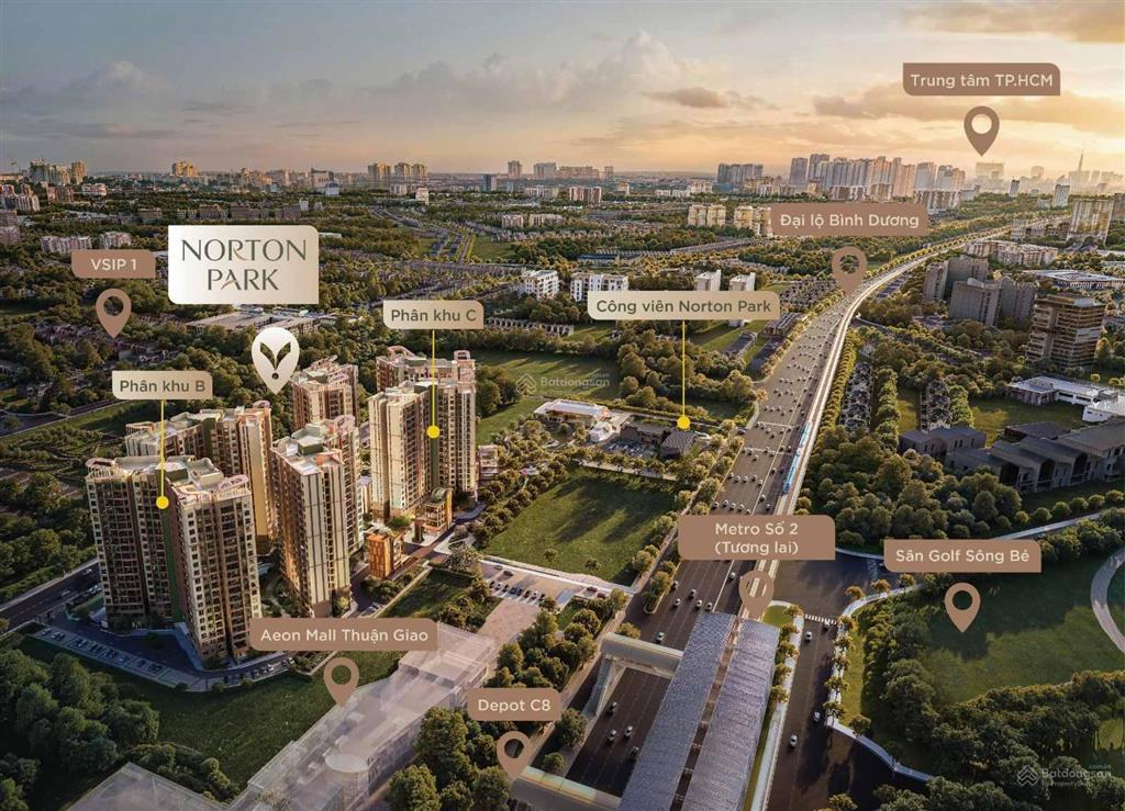 Norton park gamuda land căn 1pn 50,6m2 giá 3,3 tỷ, cạnh aeon mall canary bình dương, booking ngay
