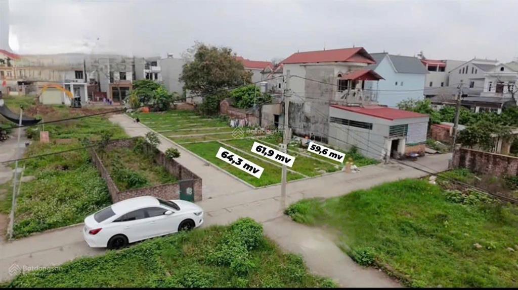 Bán đất dt64m2, mặt tiền 4.2m, lô góc, ngõ ô tô thông thôn ấp tre, xã quang minh, hn (4.12 tỷ)