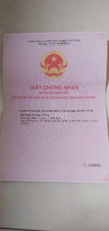 đất thổ cư, chính chủ