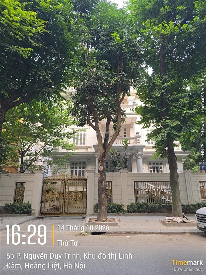 Biệt thự sân vườn kđt bán đảo linh đàm 253.7m2* mặt tiền 12.5m. view khuôn viên kinh doanh 69.5 tỷ