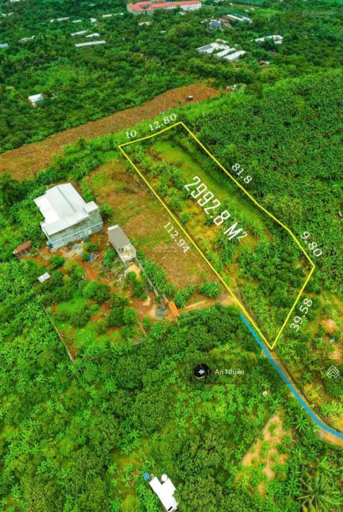 Bán lô đất vườn rộng gần 3.000m² tại gia kiệm view núi cúi gần chợ trường chùa nhà thờ