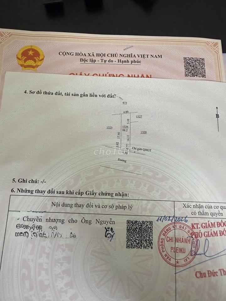 Đất chính chủ cần bán gấp có thương lượng giá cả ạ