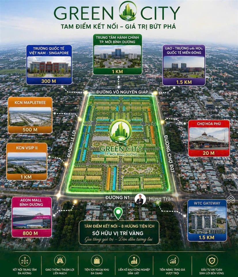 Bán nhà phố green city thành phố mới 150m2 sổ sẵn, chỉ 30% nhận nhà sau 1 tháng, ck 3%