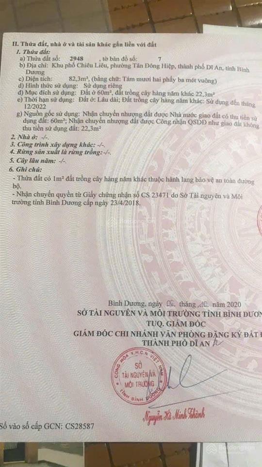 Bán lô đất gần ngã tư chiêu liêu, gần trường và chợ đường lê hồng phong