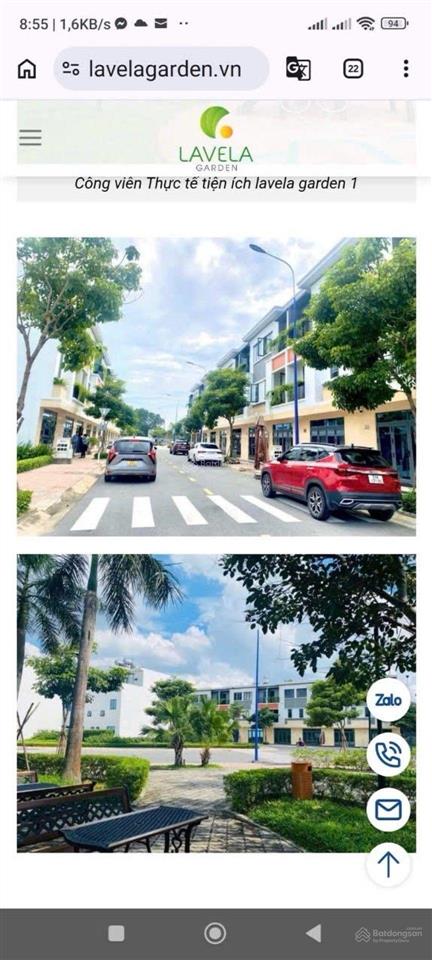 Biệt thự liền kề, lavela an phú tp thuận an dtsd 103m2 đã có sổ, giá đầu tư