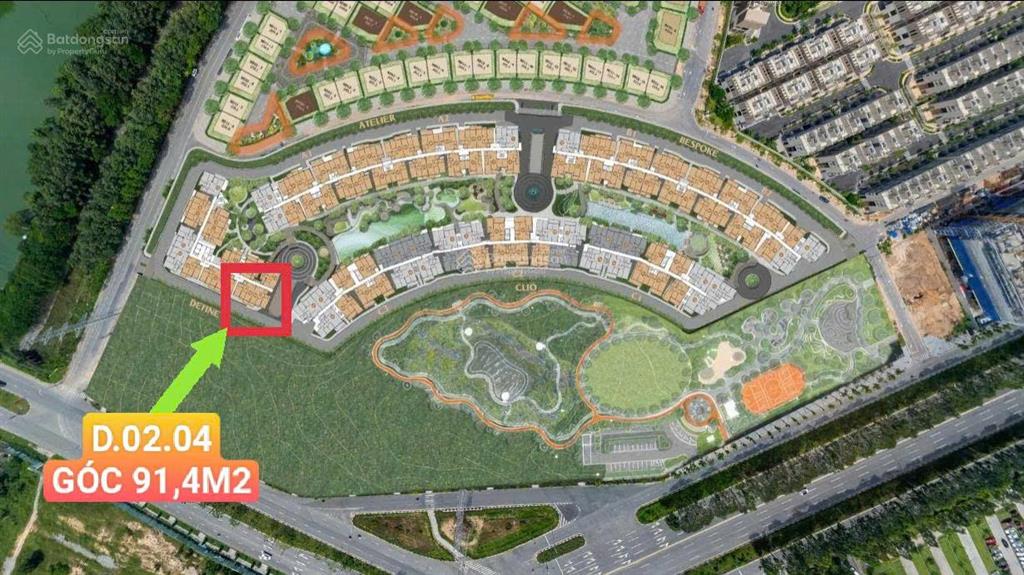 Orchard collection căn góc 91,4m2 thanh toán siêu giãn 5% 2026, 5% 2027, 15% 2028, 70%
