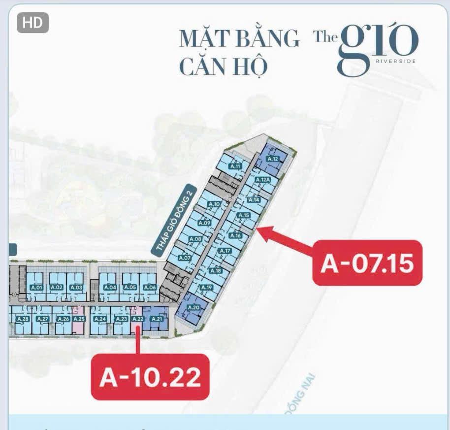 Chính chủ bán căn studio hiếm a10.22, view sông đn, tầng trung, tháp gió đông, the gió riverside
