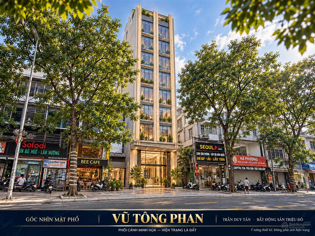 Mặt phố vũ tông phan 230 m, mặt tiền 8,1 m, sổ vuông đẹp.