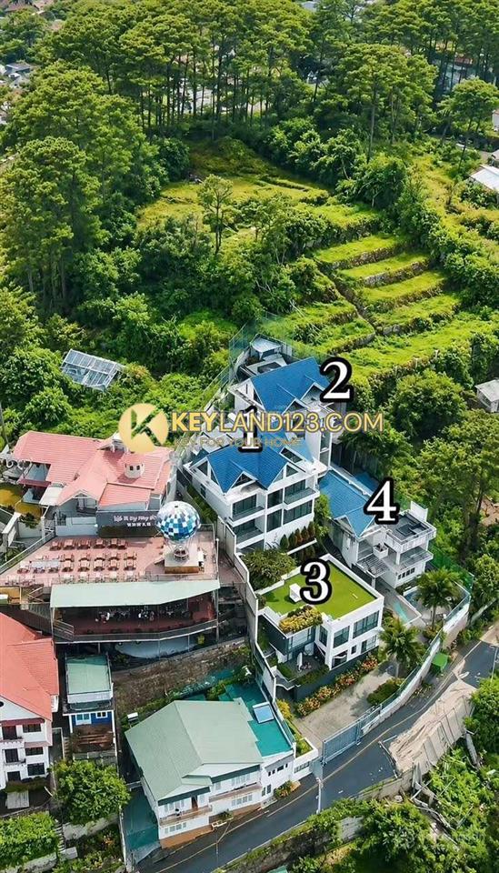 Bán tổ hợp 4 căn villa đà lạt quỹ đất 1.445m giá 85 tỷ