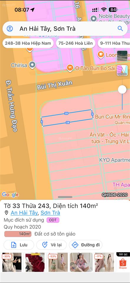 Bán đất mt trần hưng đạo vị trí cạnh monachy, đối diện khu euro village, vị trí vàng