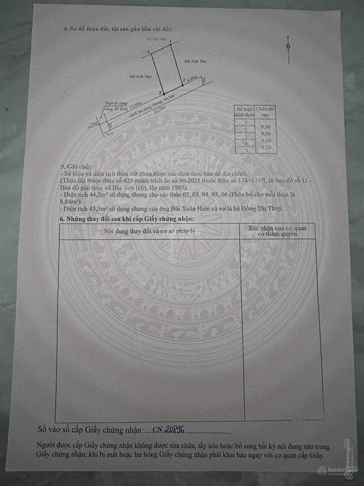 Bán đất tại bắc sơn, an dương, hải phòng, 720 triệu