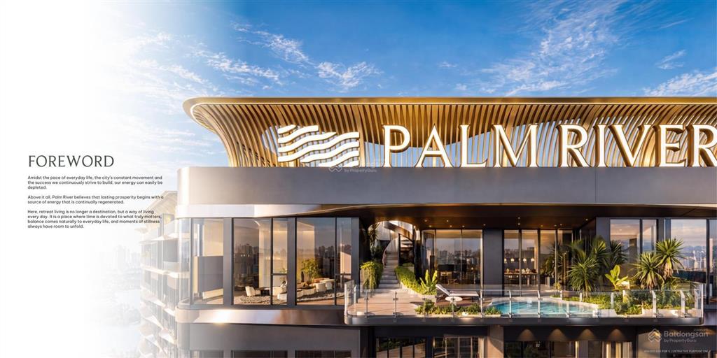 Penthouse palm river trần cao 7,2m hồ bơi riêng ở tầng thượng giá từ 60 tỷ