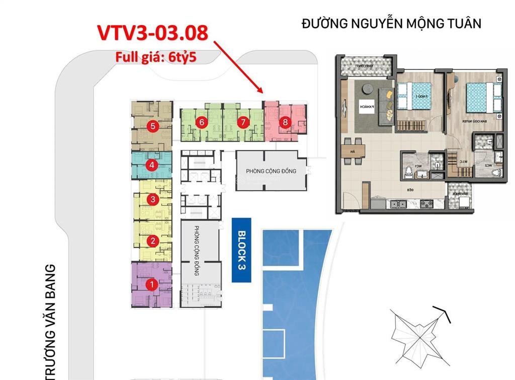 Căn hộ 2pn, góc, trần cao 3,6m tầng tiện ích 73m2 giá chỉ 6,5 tỷ