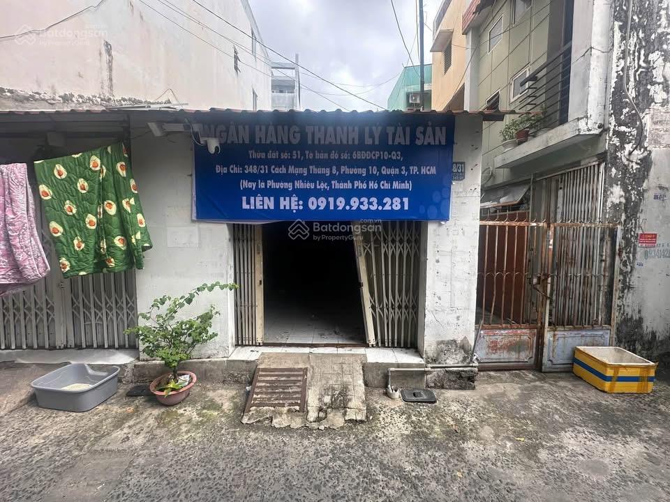 60,9m2 = 6 tỷ 092 đường hẻm cmt8, p. nhiêu lộc, tphcm