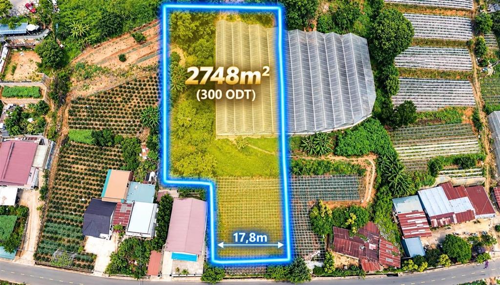 Đất mặt tiền đường đa phú, phường lang biang đà lạt, lâm đồng. thuận tiện kinh doanh du lịch.