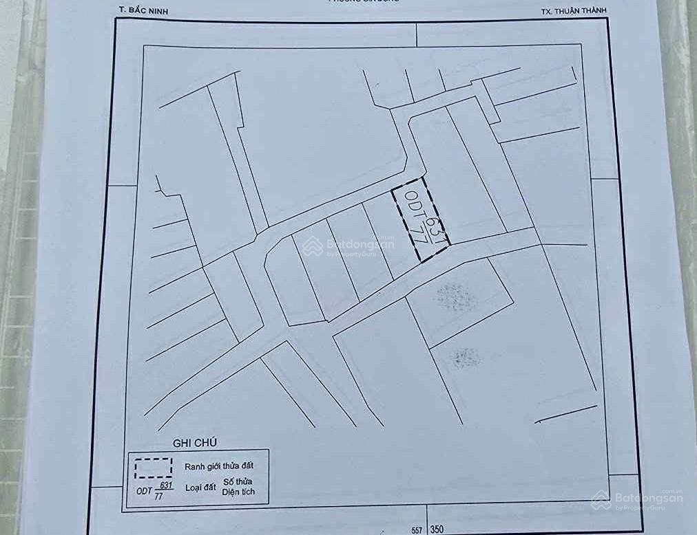 Chính chủ bán đất huyện thuận thành, bắc ninh 77m2 mt 5m75 ô tô đỗ cửa 2 mặt tiền