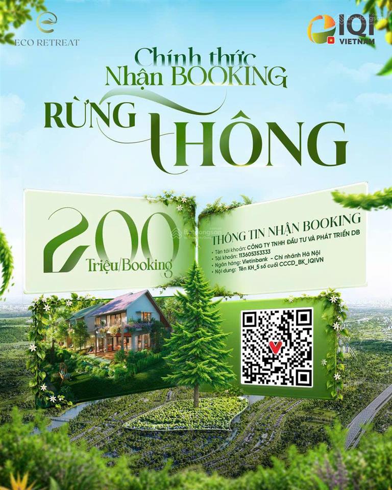 Booking ngay biệt thự rừng thông phân khu retreat forest! mua trực tiếp nsl ecopa