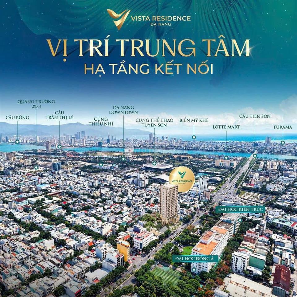Căn 2PN ngay trung tâm quận Hải Châu 76m2 - Full nội thất