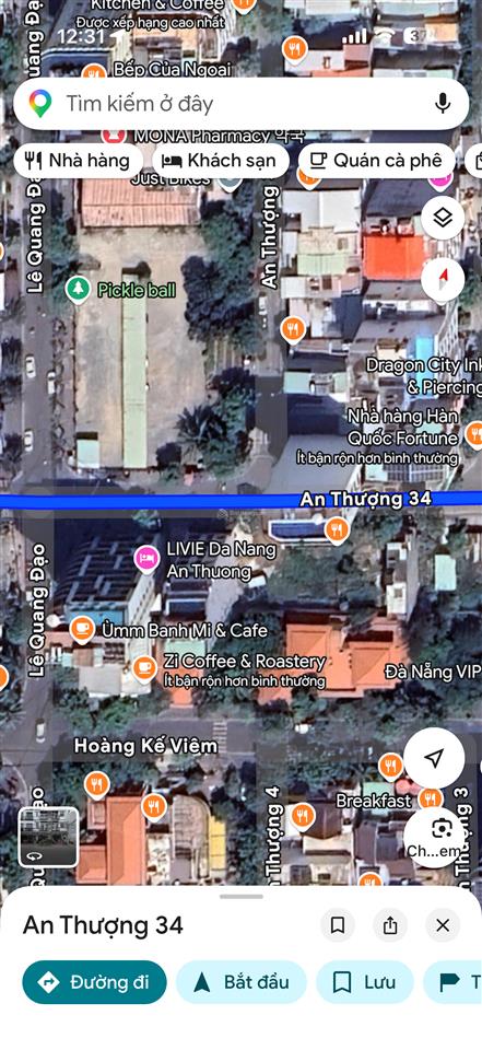 Chủ gửi bán cặp đất biển mỹ khê 3 mặt tiền đường an thượng 34!