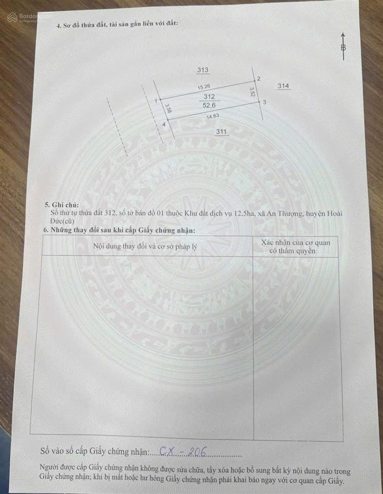 Lô đất dịch vụ 12,5hecta an thượng đối diện học viện chính sách và cạnh đường 36m