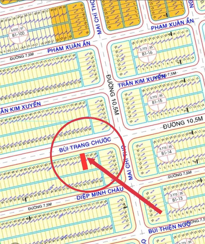 Bán đất đường 10m5 bùi trang chước hòa xuân, đà nẵng