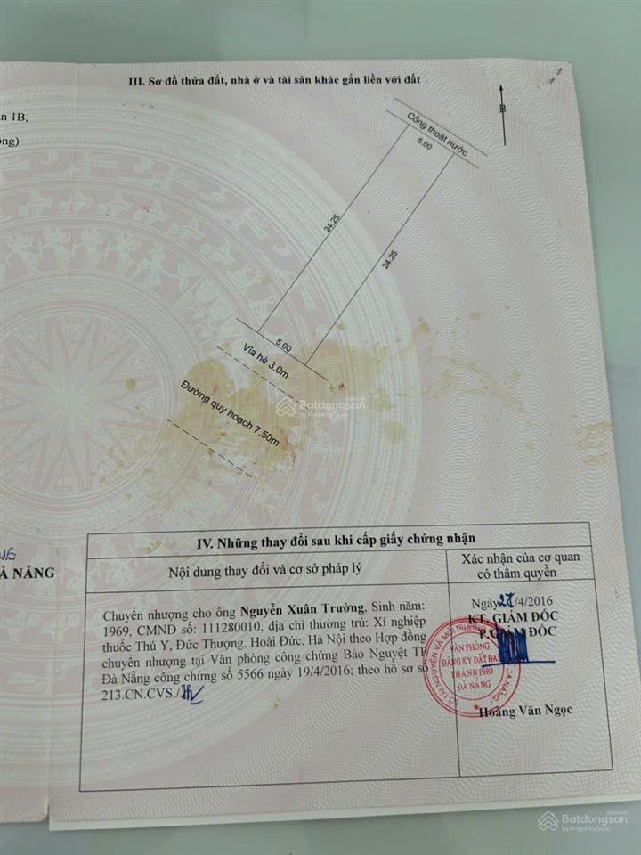 Bán đất đẹp đường trung lương 16 giá 7,5 tỷ tại kđt sinh thái ven sông hòa xuân giai đoạn 1b