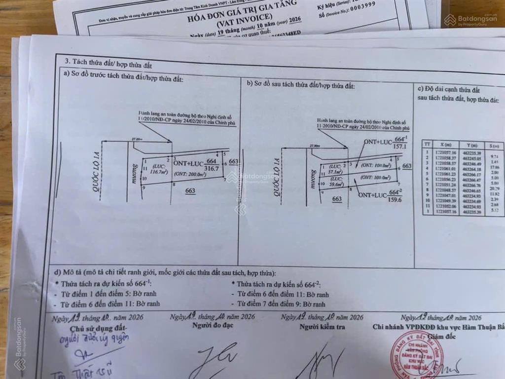 Bán đất mặt tiền quốc lộ 1 tại hàm đức, 990 triệu, 159 m2, giá siêu hời, mặt tiền rộng 5m