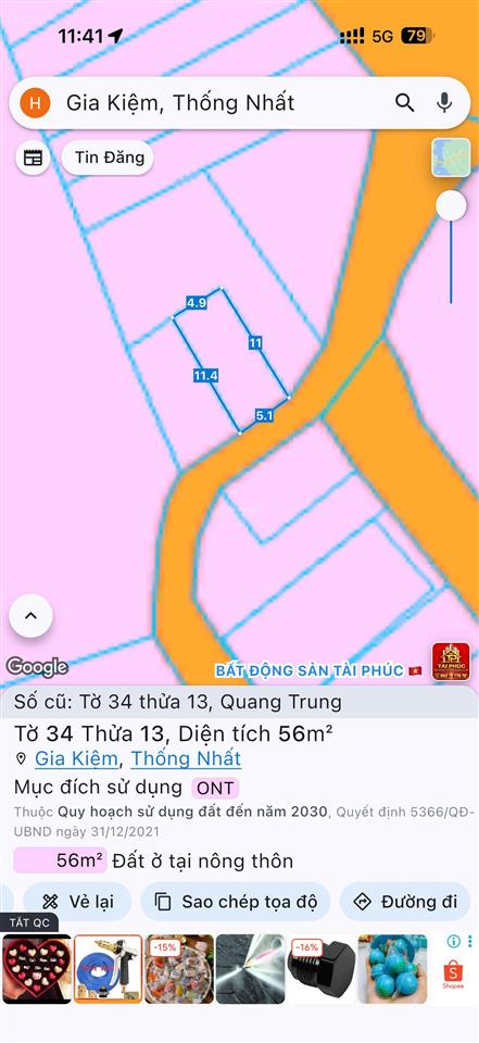 Chính chủ cần bán đất thổ cư gia kiệm thống nhất giá chỉ 850 triệu