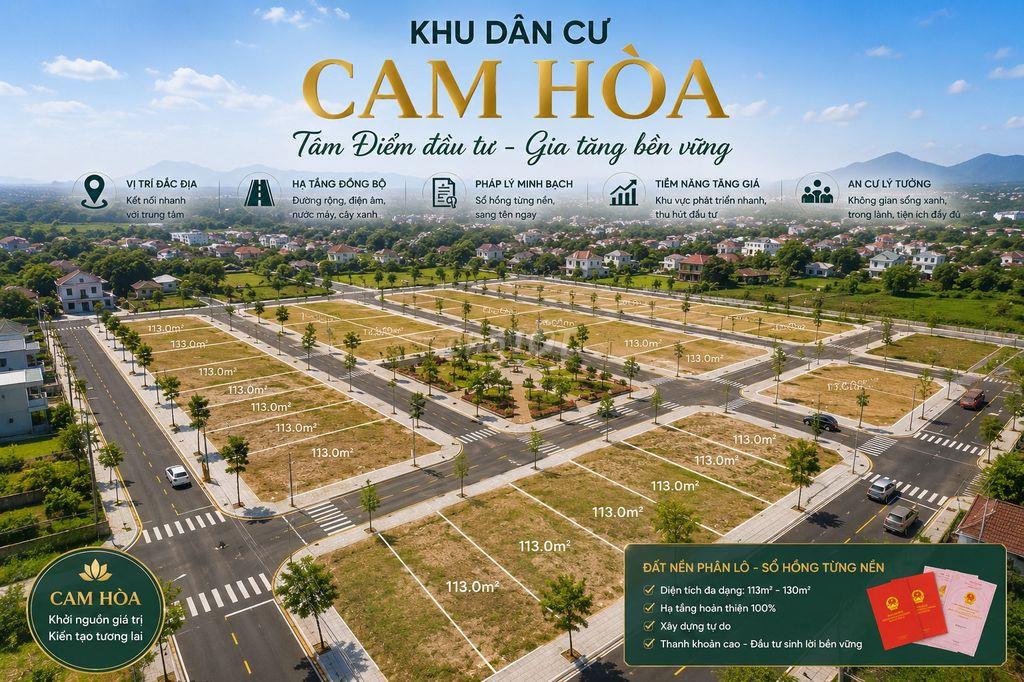 🔥 Mở Bán Đợt 1 Chỉ 720tr/nền Full Thổ Cư Sổ Sẵn Tại Cam Lâm Khánh Hòa