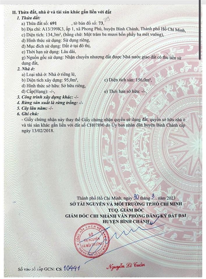 BÁN Nhà PHONG PHÚ BÌNH CHÁNH HẺM XE HƠI 5M GIÁ 7,2 TỶ