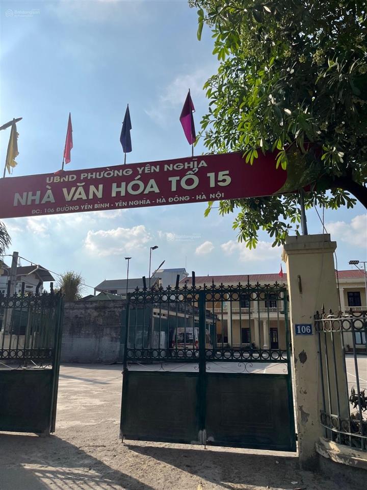 Bán đất 58m2 yên bình, yên nghĩa, hà đông, mặt tiền 4m ngõ ô tô sổ vuông 6,3 tỷ