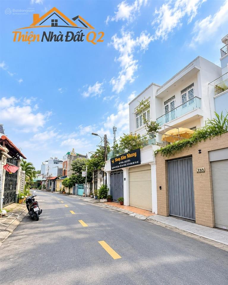 Bán nhà mặt tiền thạnh mỹ lợi, quận 2, bề ngang rộng 7m, có gara ô tô riêng