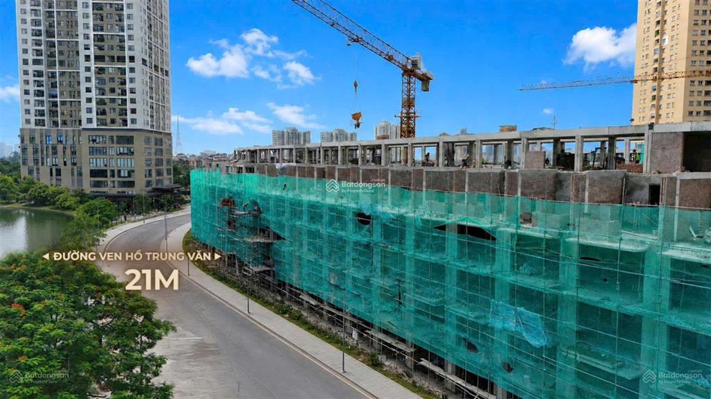 Hiếm! căn view trực diện hồ trung văn giá tốt bảng hàng 6 tầng 110m2 ck 500tr