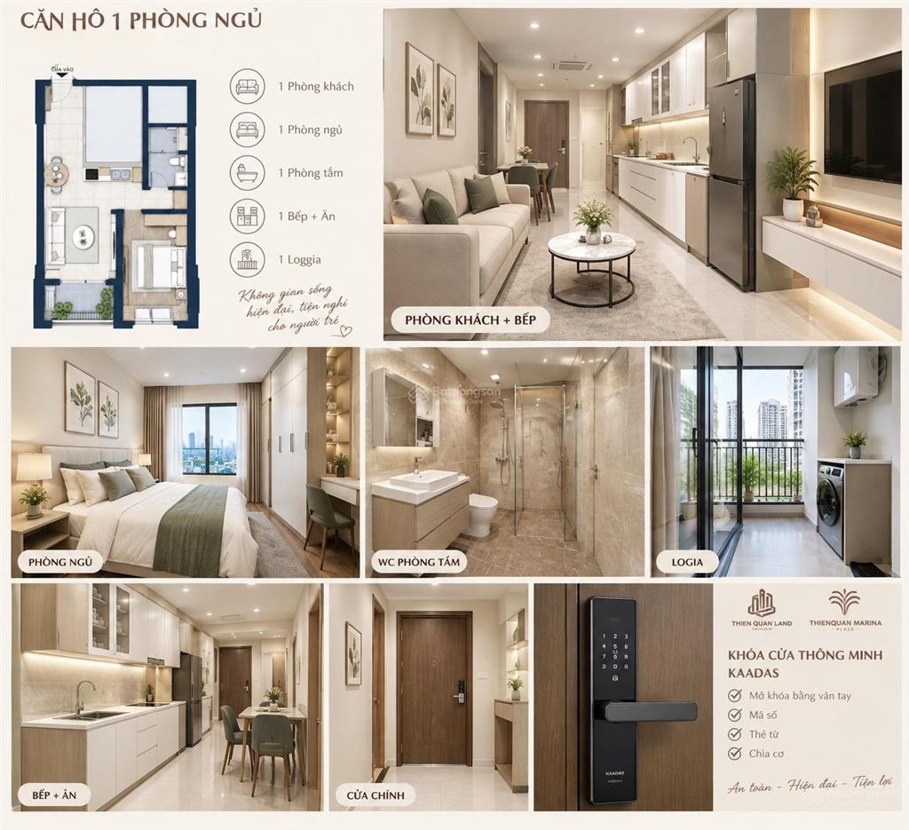 Căn hộ chung cư giá ưu đãi tại thiên quân marina plaza, 1,431 tỷ, 42,1 m2
