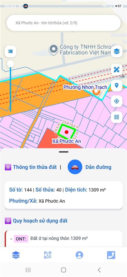 Chính chủ bán đất thổ cư sát khu tiểu thủ công nghiệp nhơn trạch