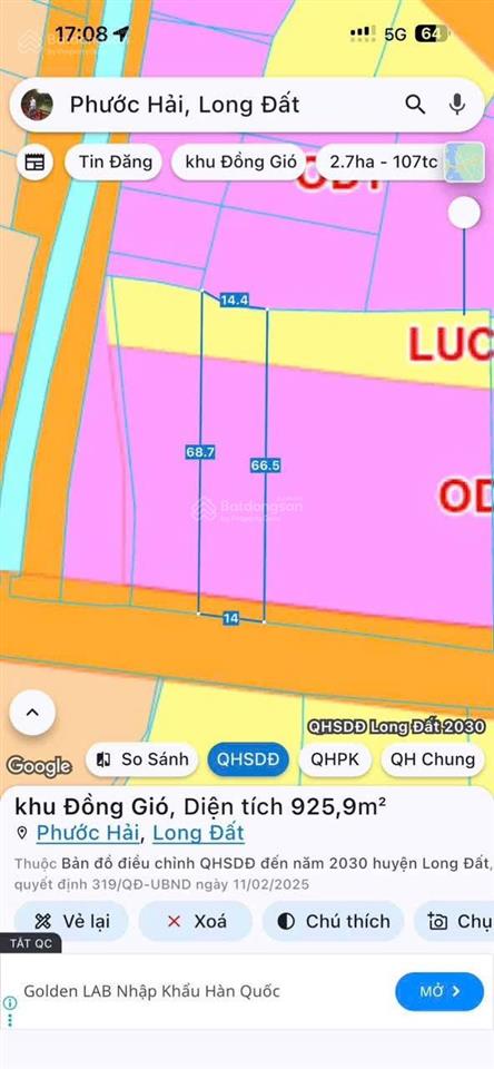 Khu cafe & homestay đồng gió phước hải ngày càng đẹp. dt 925m2 (14 x 66m), 80m2 thổ cư.5ty2