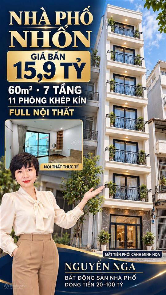 Ngân sách quanh chưa đến 16 tỷ, thêm một căn nhà tại nhổn để anh chị lựa chọn. không gian 7 tầng