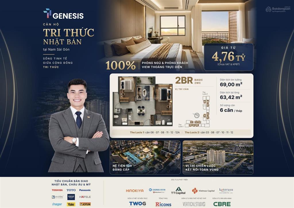 Tt genesis căn góc 69m2 liền kề phú mỹ hưng tt chỉ 29tr/tháng, ck tới 11% ngay 0906 589 ***
