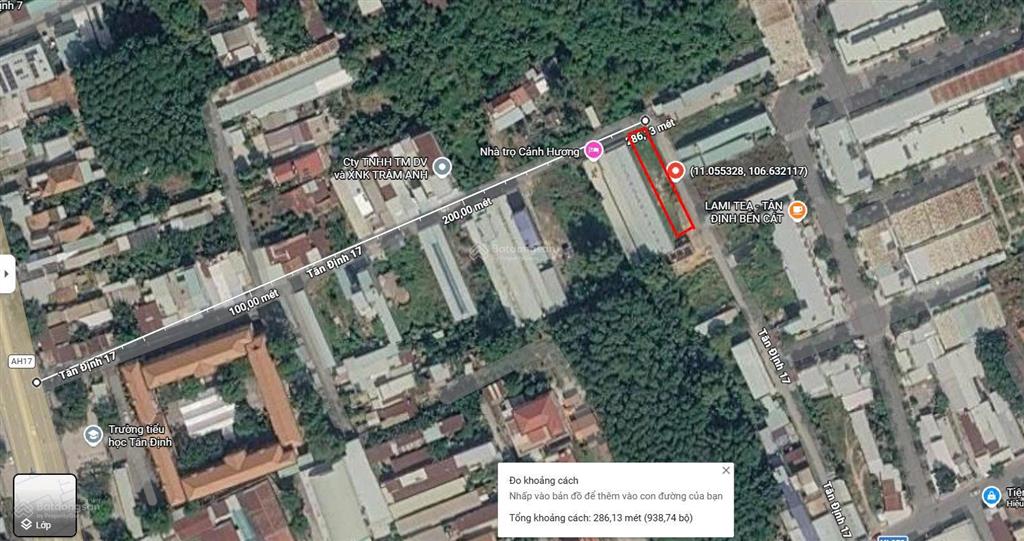 Bán đất 2 mặt tiền tại đường tân định 17 giá 2,3 tỷ, 300m2, chính chủ!