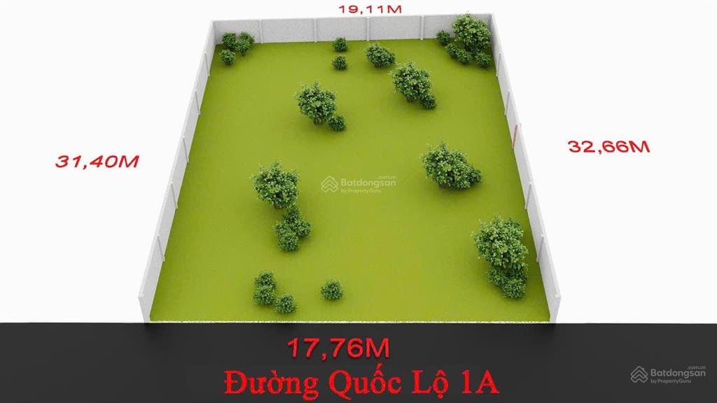 Chỉ nhỉnh 10 triệu/m2, lô đất 587m2 ql1a kỳ phương, đầu tư, kinh doanh. giá như đất dân