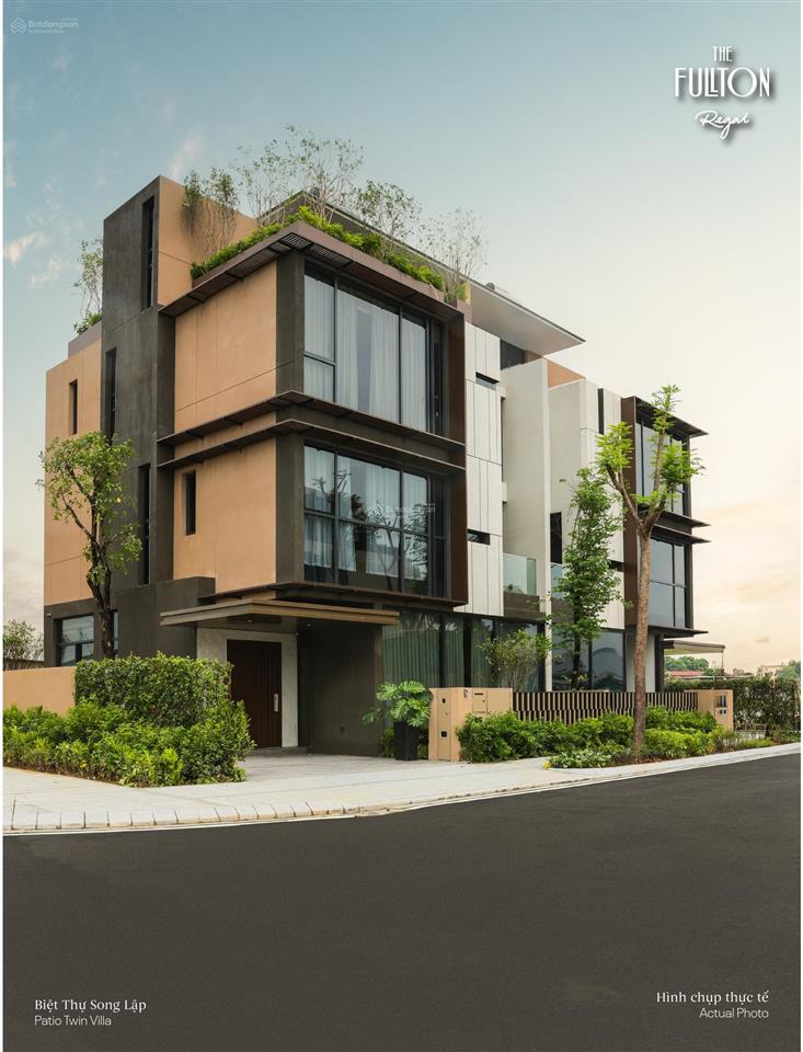 Biệt thự song lập the fullton regal 183,75m2. thiết kế hiện đại. thanh toán chỉ 5% ký hđmb. 21,4 tỷ